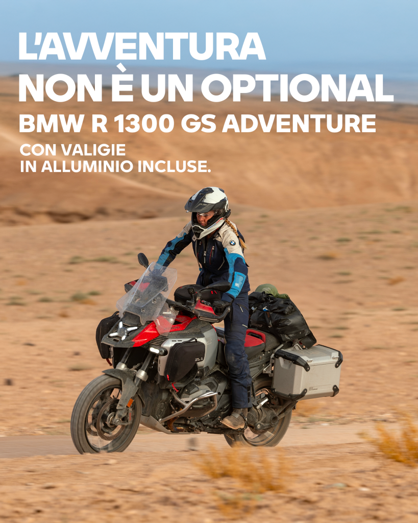 Scegli la BMW R1300GS o la R1300GSAdventure con valigie comprese nel prezzo